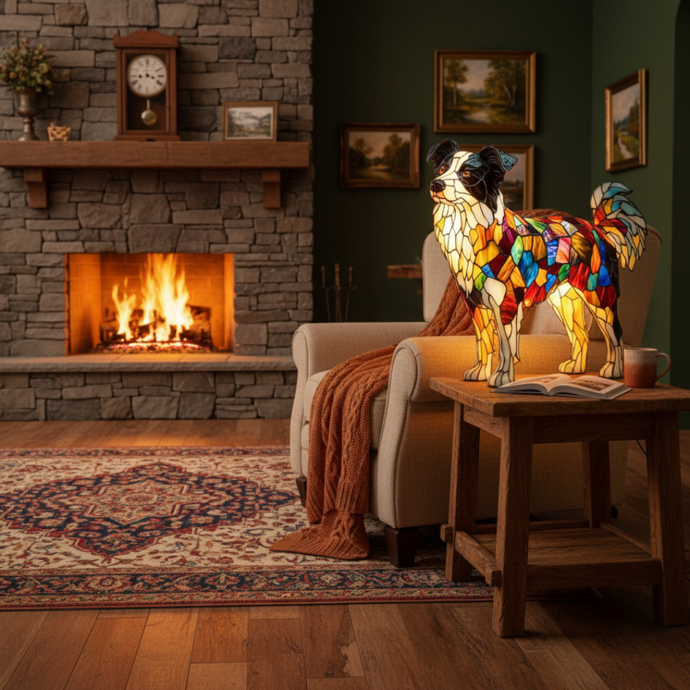 Håndlavet lampe – Elegant hund