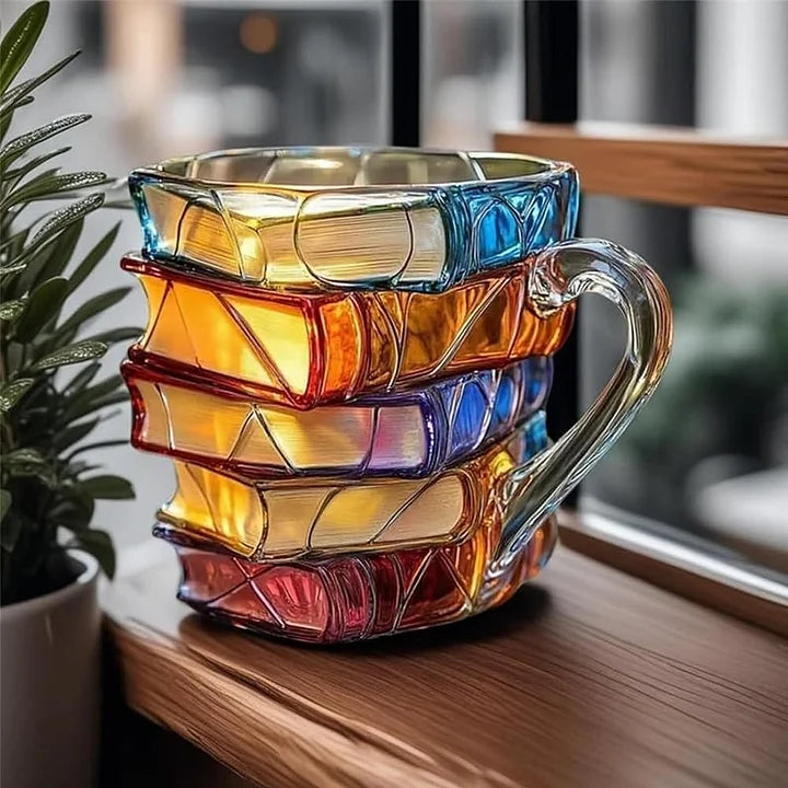 Håndlavet 3D-krus „Bonheur de Lecture“ – originalt design