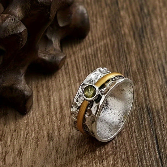 Elegant grøn zirkonring