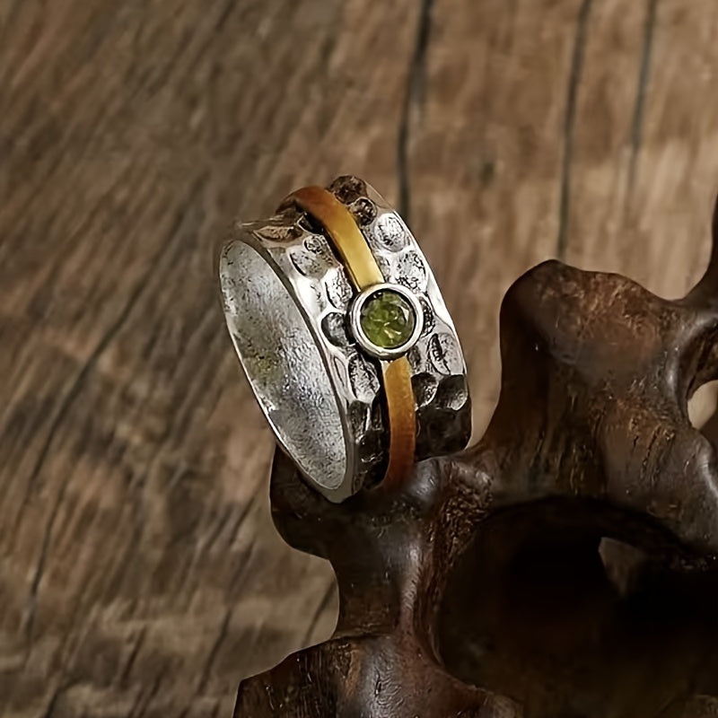Elegant grøn zirkonring
