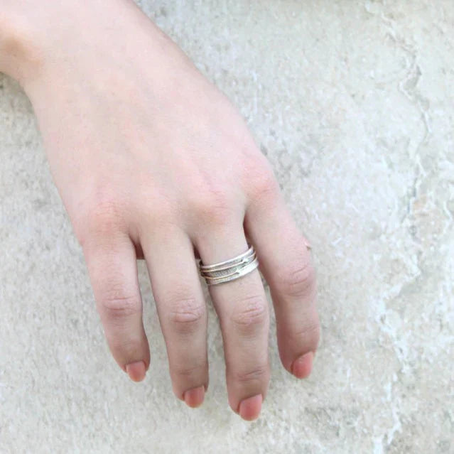 Gnist – vintageinspireret ring i forgyldt sølv