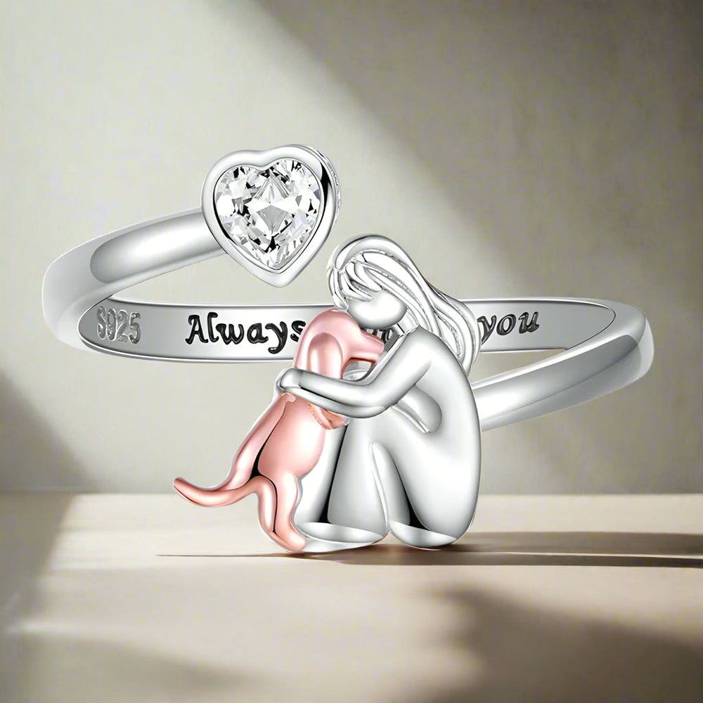 Justerbar ring – «For altid i mit hjerte»